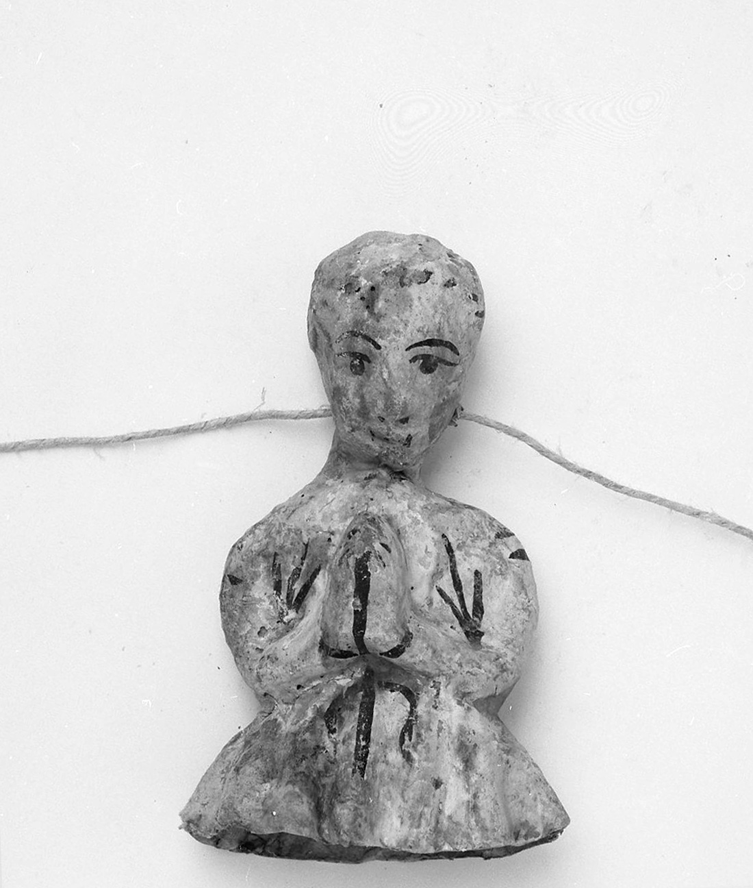 figura maschile orante (ex voto antropomorfo) - valdelsano (secc. XVI/ XIX)