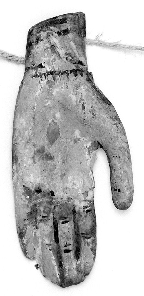 mano (ex voto antropomorfo) - valdelsano (secc. XVI/ XIX)