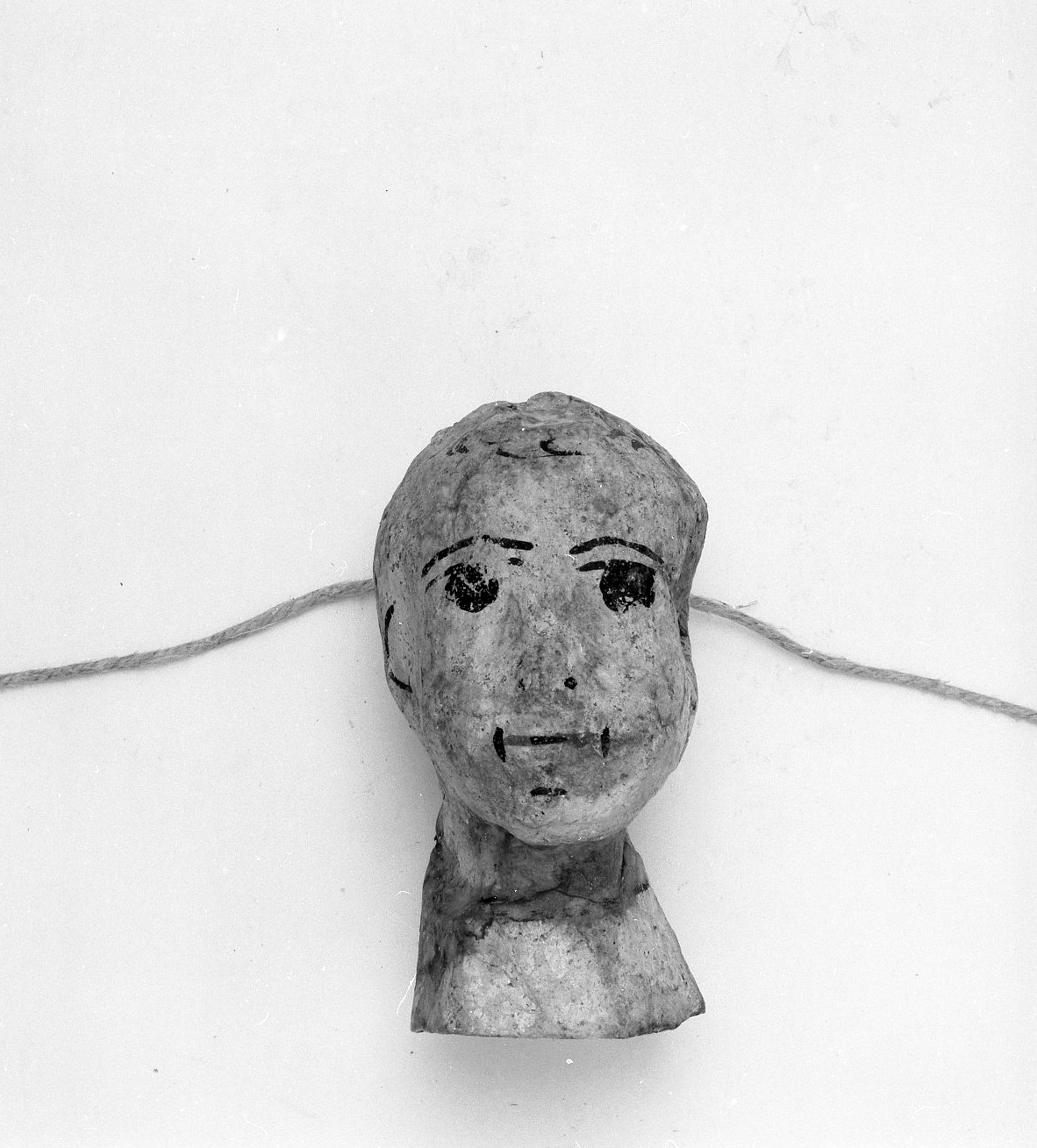 testa umana (ex voto antropomorfo) - valdelsano (secc. XVI/ XIX)