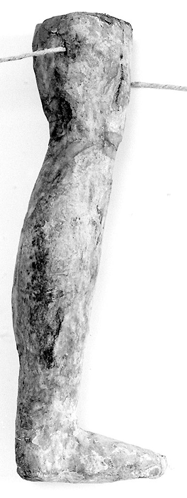 gamba (ex voto antropomorfo) - valdelsano (secc. XVI/ XIX)