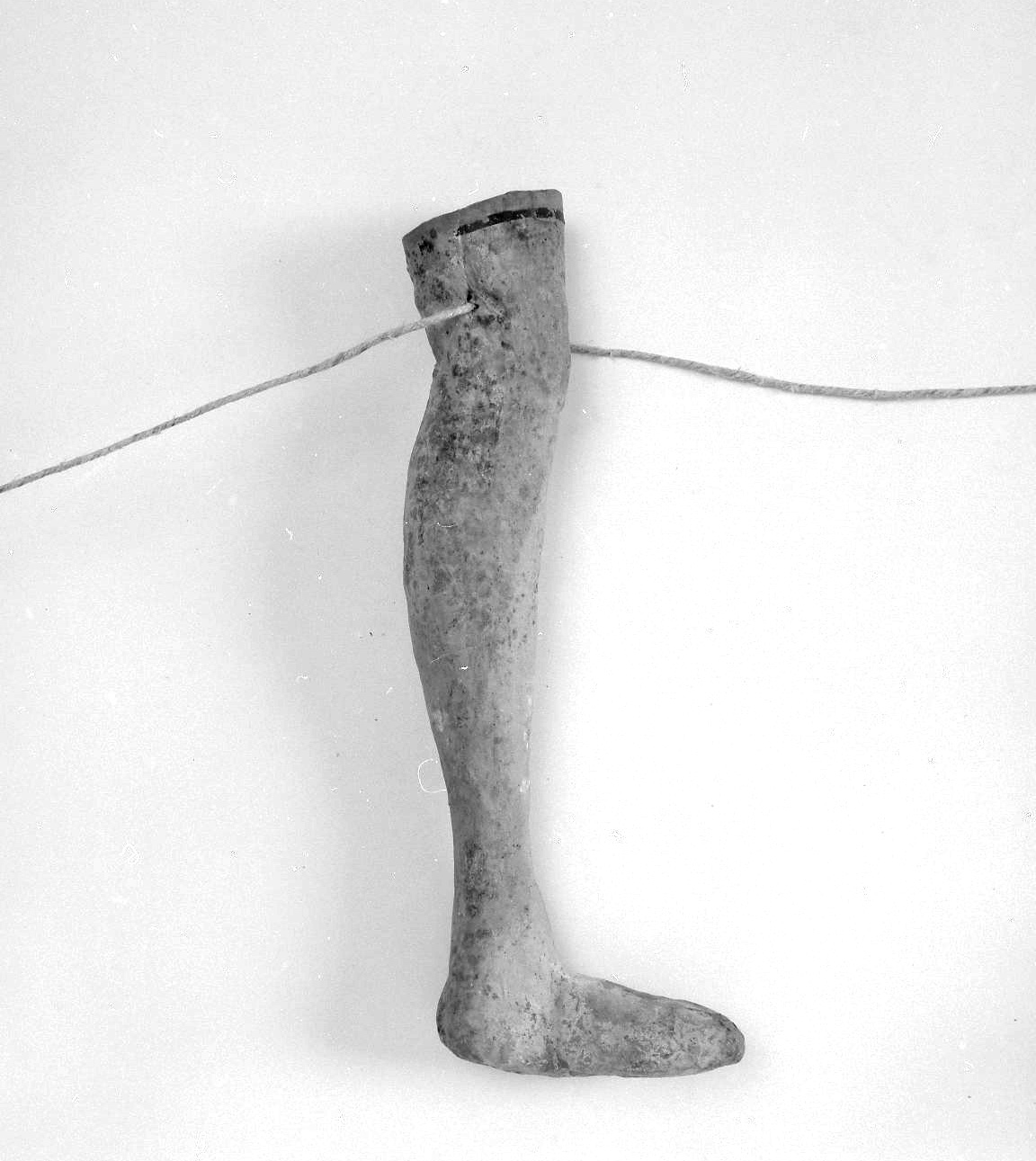 gamba (ex voto antropomorfo) - valdelsano (secc. XVI/ XIX)