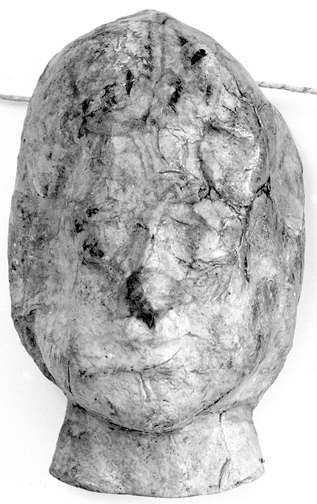 testa umana (ex voto antropomorfo) - valdelsano (secc. XVI/ XIX)