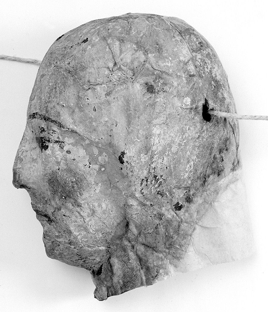 testa umana (ex voto antropomorfo) - valdelsano (secc. XVI/ XIX)