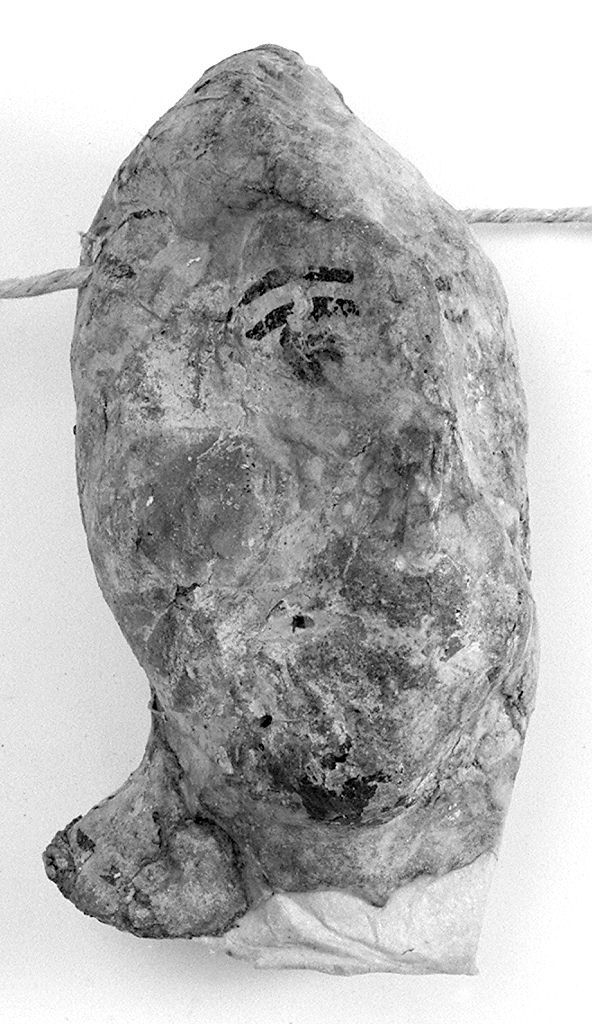 testa umana (ex voto antropomorfo) - valdelsano (secc. XVI/ XIX)