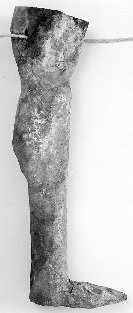 gamba (ex voto antropomorfo) - valdelsano (secc. XVI/ XIX)