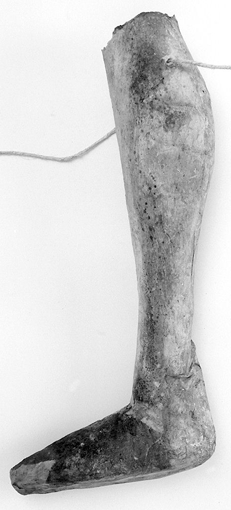 gamba (ex voto antropomorfo) - valdelsano (secc. XVI/ XIX)