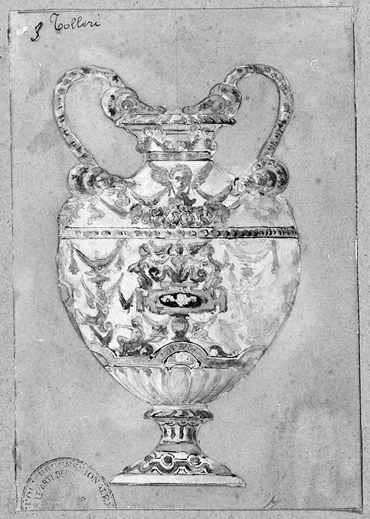vaso (disegno) di Tolleri Giovanni (sec. XX)