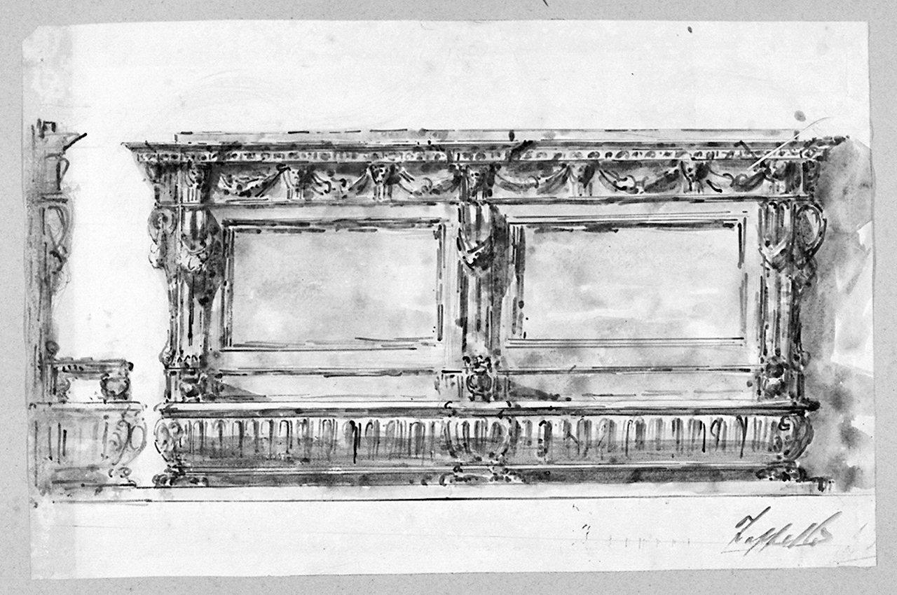 mobile (disegno) di Zappelli Lisandro (secc. XIX/ XX)