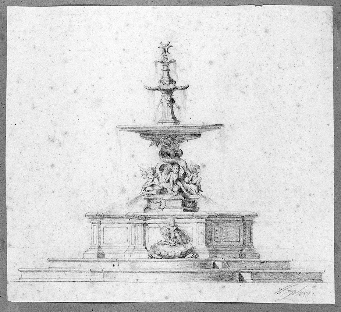 fontana (disegno) - ambito toscano (secc. XIX/ XX)