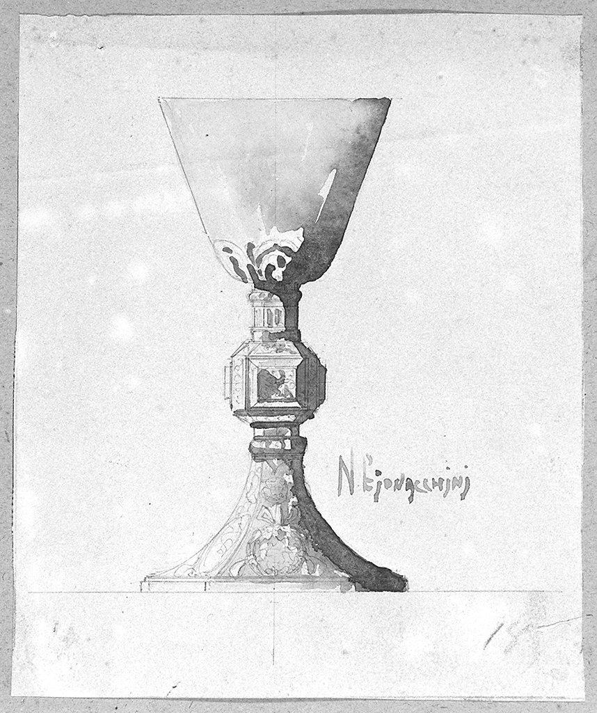 calice eucaristico (disegno) di Giovacchini Nello (sec. XX)