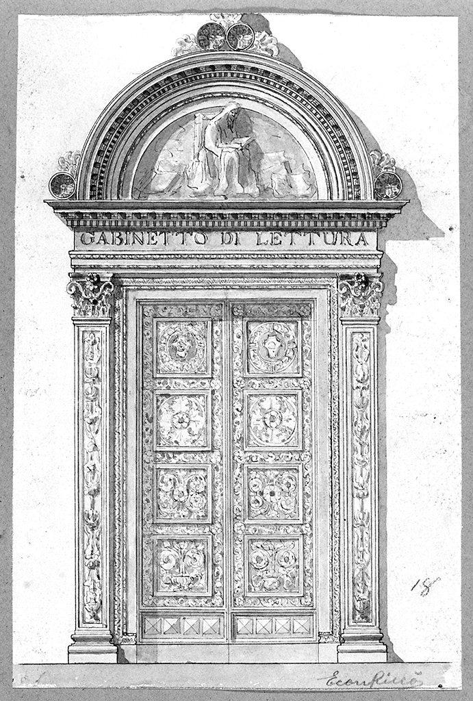 portale (disegno) di Riccò Econ (secc. XIX/ XX)