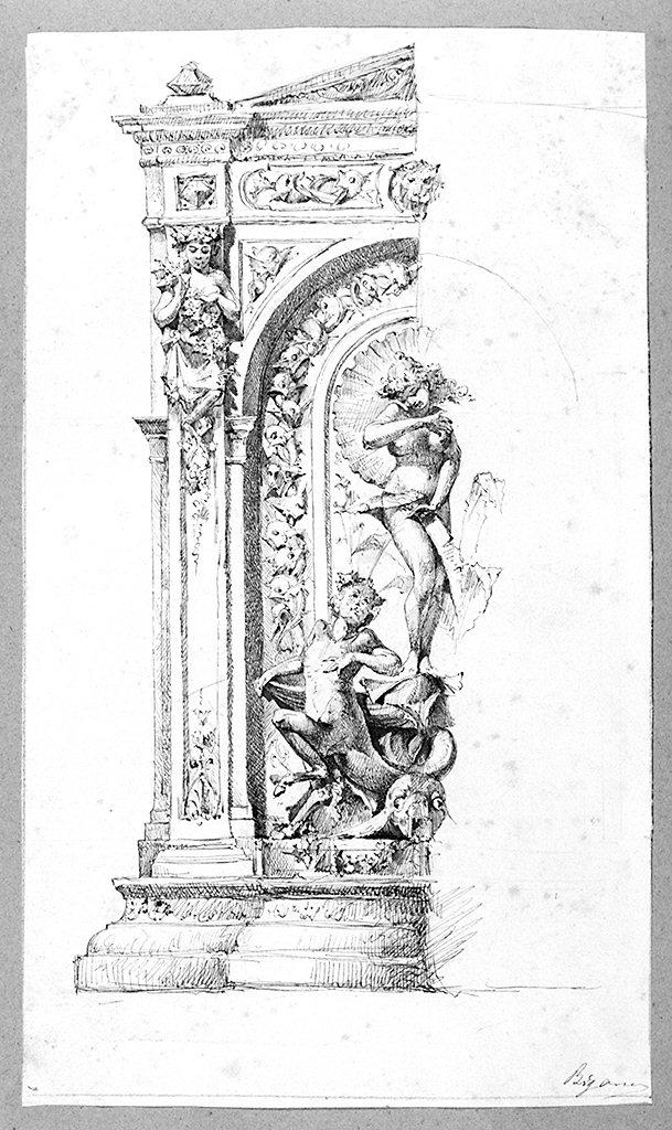 fontana (disegno) di Binazzi Ugo (sec. XX)