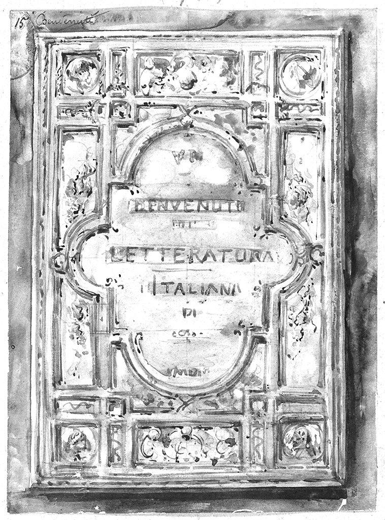 coperta di libro (disegno) di Benvenuti Giuseppe (sec. XX)