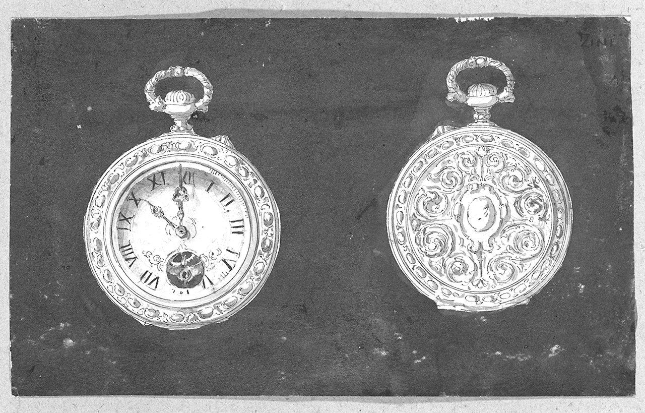 orologio (disegno) di Zini Renato (secc. XIX/ XX)