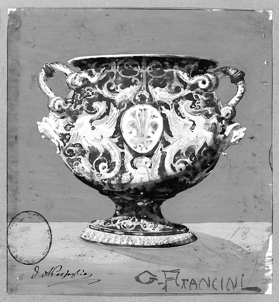 vaso (disegno) di Francini Giuseppe (sec. XX)