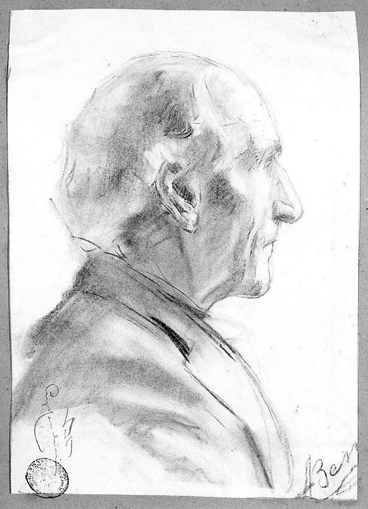 ritratto d'uomo (disegno) di Betti Alfredo (secc. XIX/ XX)