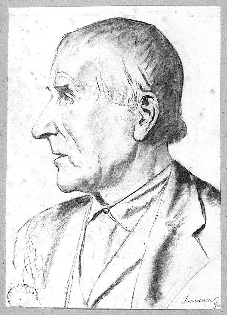 ritratto d'uomo (disegno) di Barducci Guido (sec. XX)