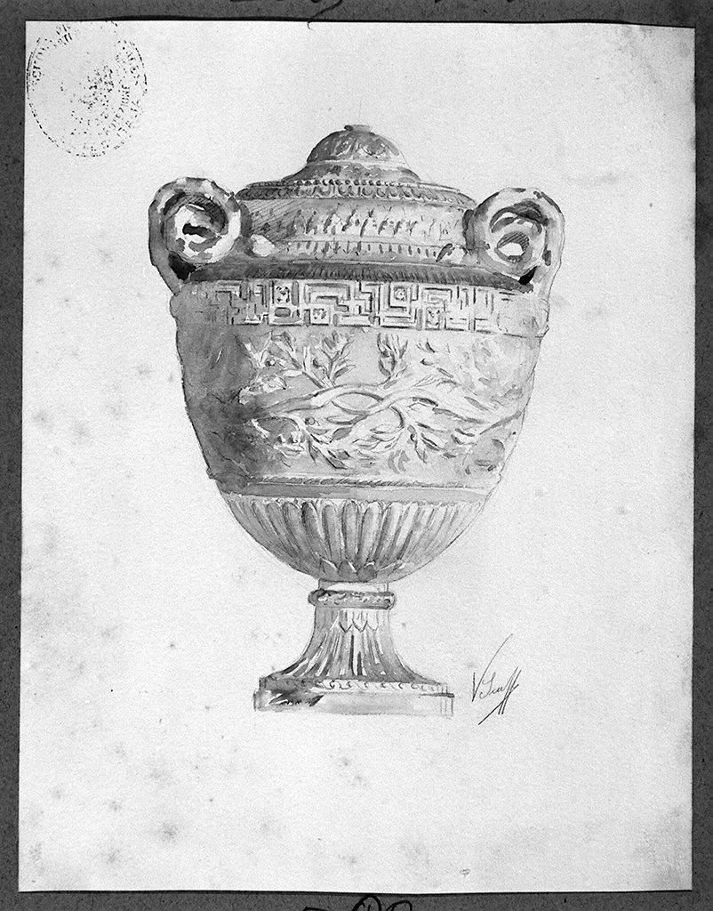 vaso (disegno) di Scuffi Virgilio (sec. XX)