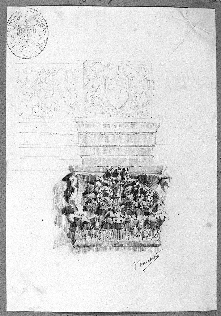 capitello (disegno) di Fraschetti Silvio (sec. XX)