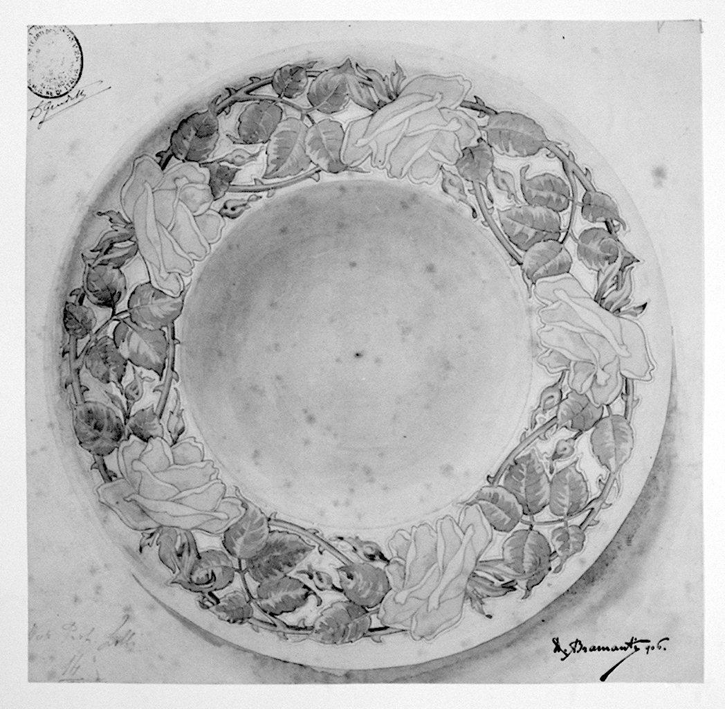 piatto (disegno) di Bramanti Donatello (sec. XX)