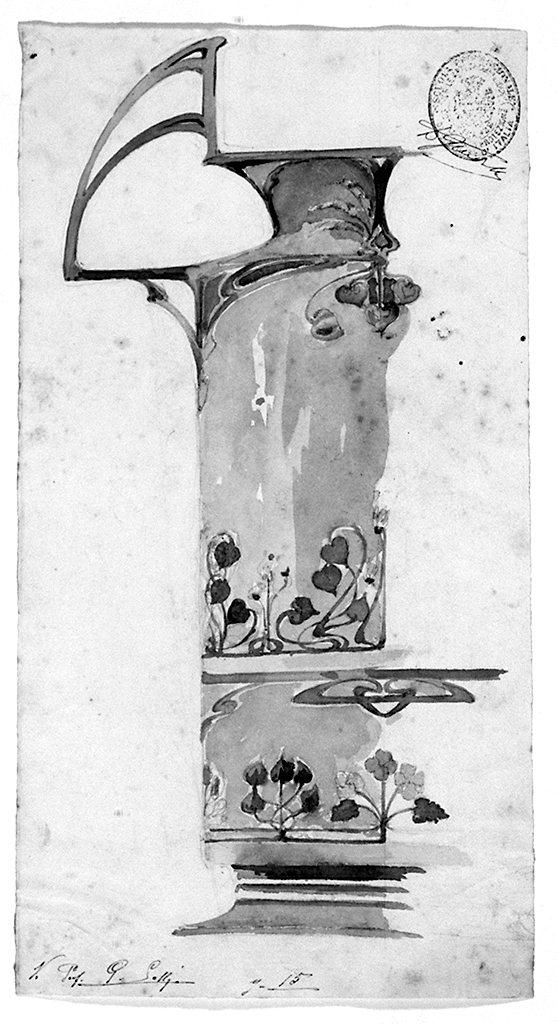 vaso (disegno) - ambito toscano (sec. XX)