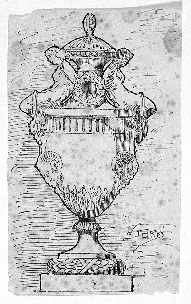 vaso (disegno) di Sorbi Venanzio (sec. XX)