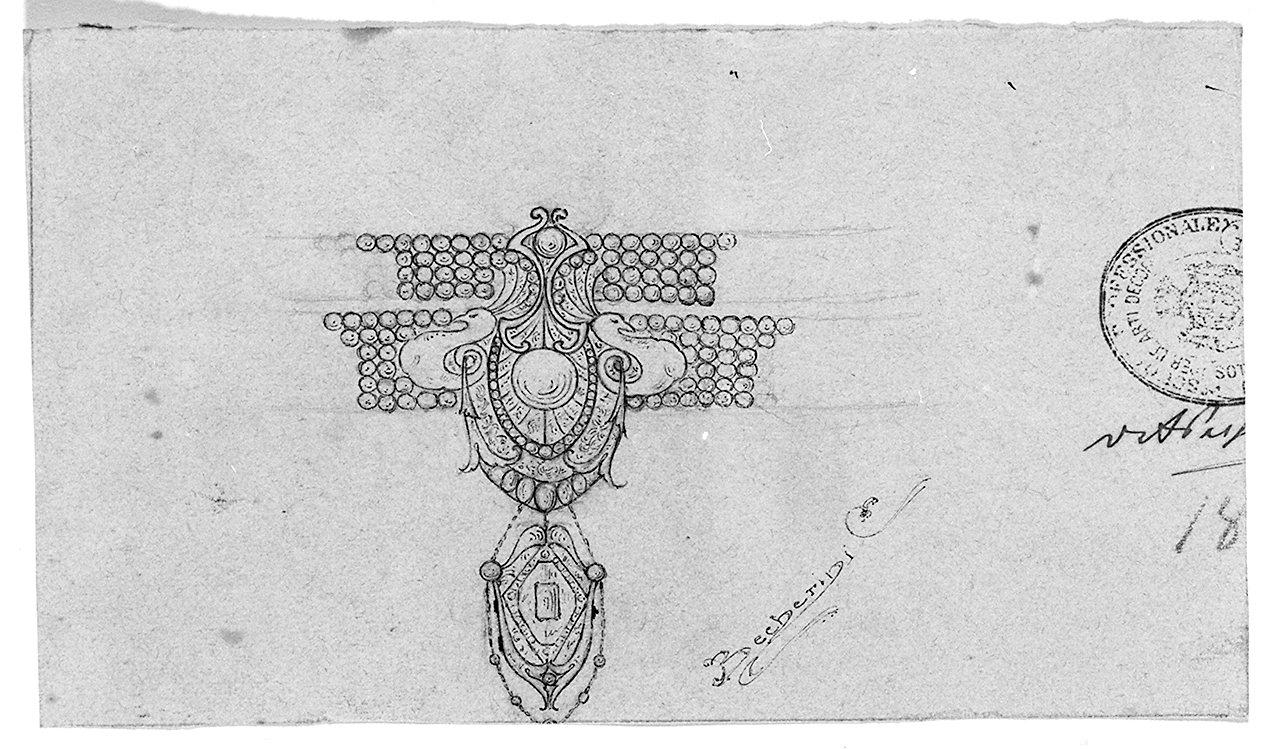 spilla (disegno) di Becherini Giuliano (sec. XX)