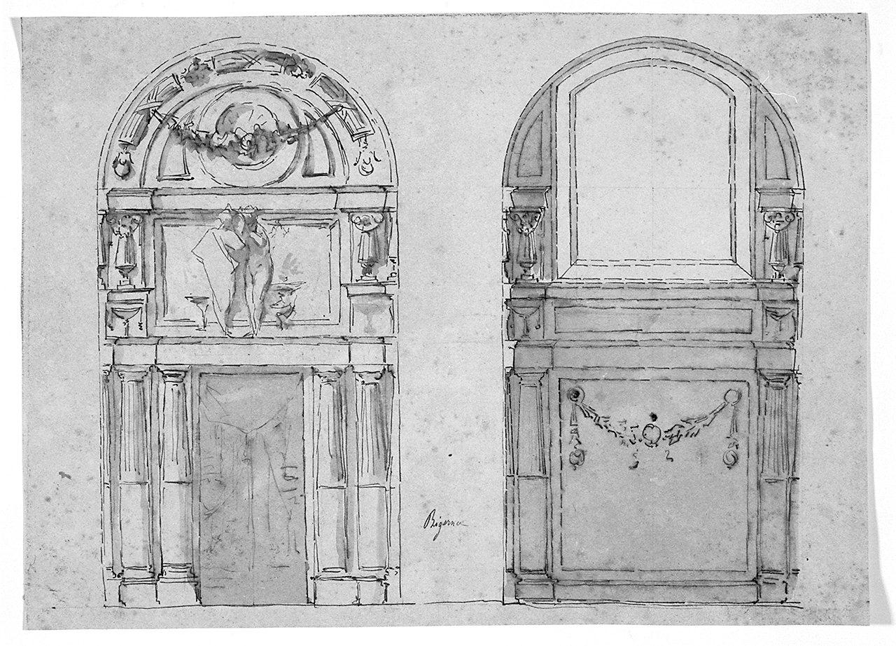 portale (disegno) di Bigerna Alfieri (sec. XIX)