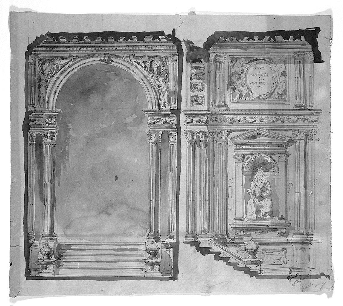 architettura (disegno) di Giusti Ugo (sec. XIX)