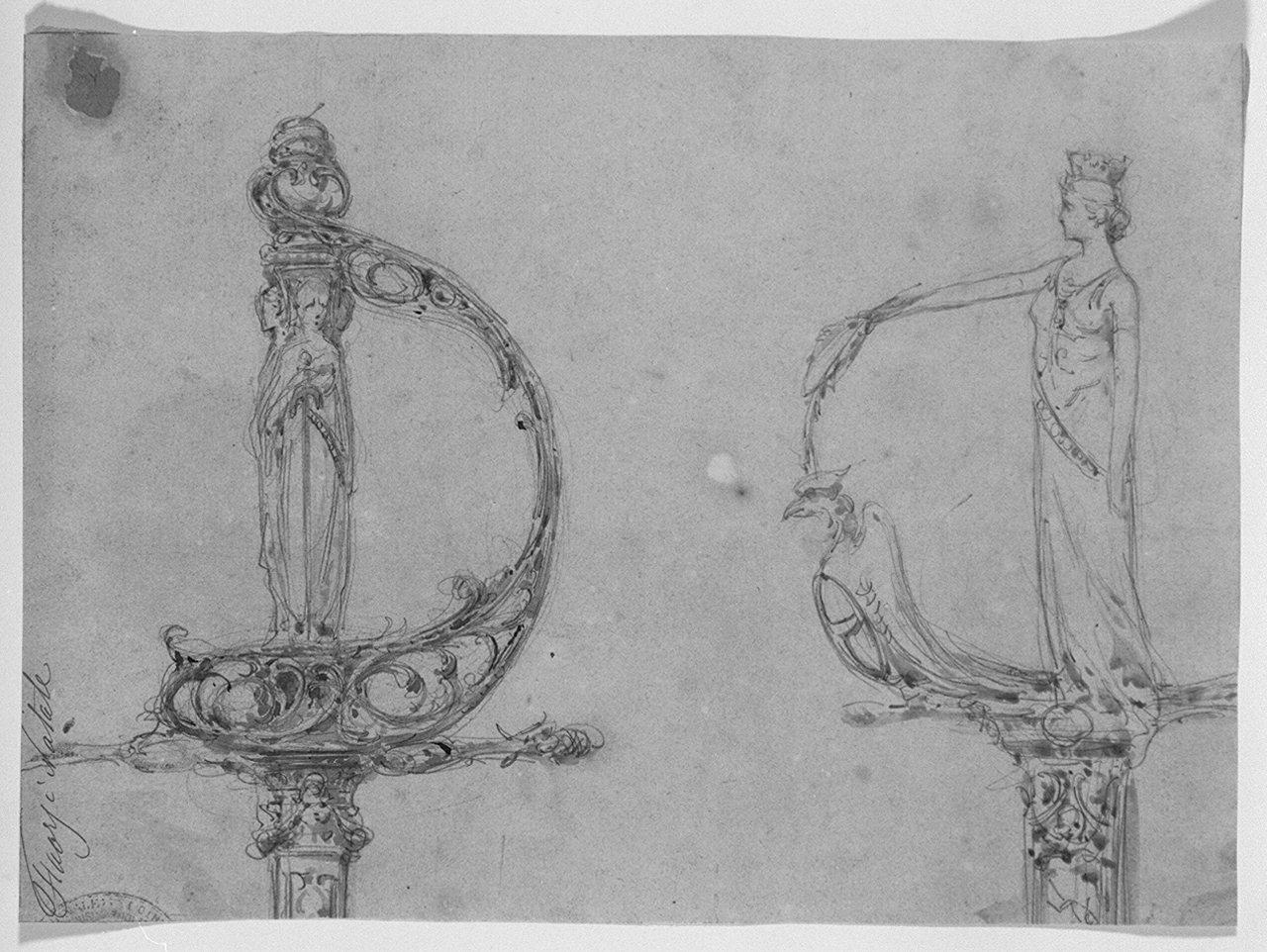elsa di spada (disegno) di Faorzi Natale (secc. XIX/ XX)