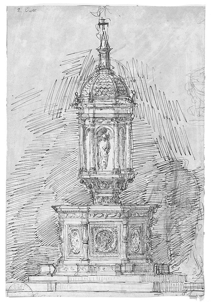 tabernacolo (disegno) di Crott Severino (sec. XX)