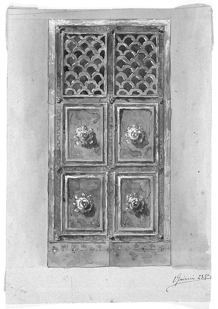 porta (disegno) di Giani Vezio (sec. XIX)