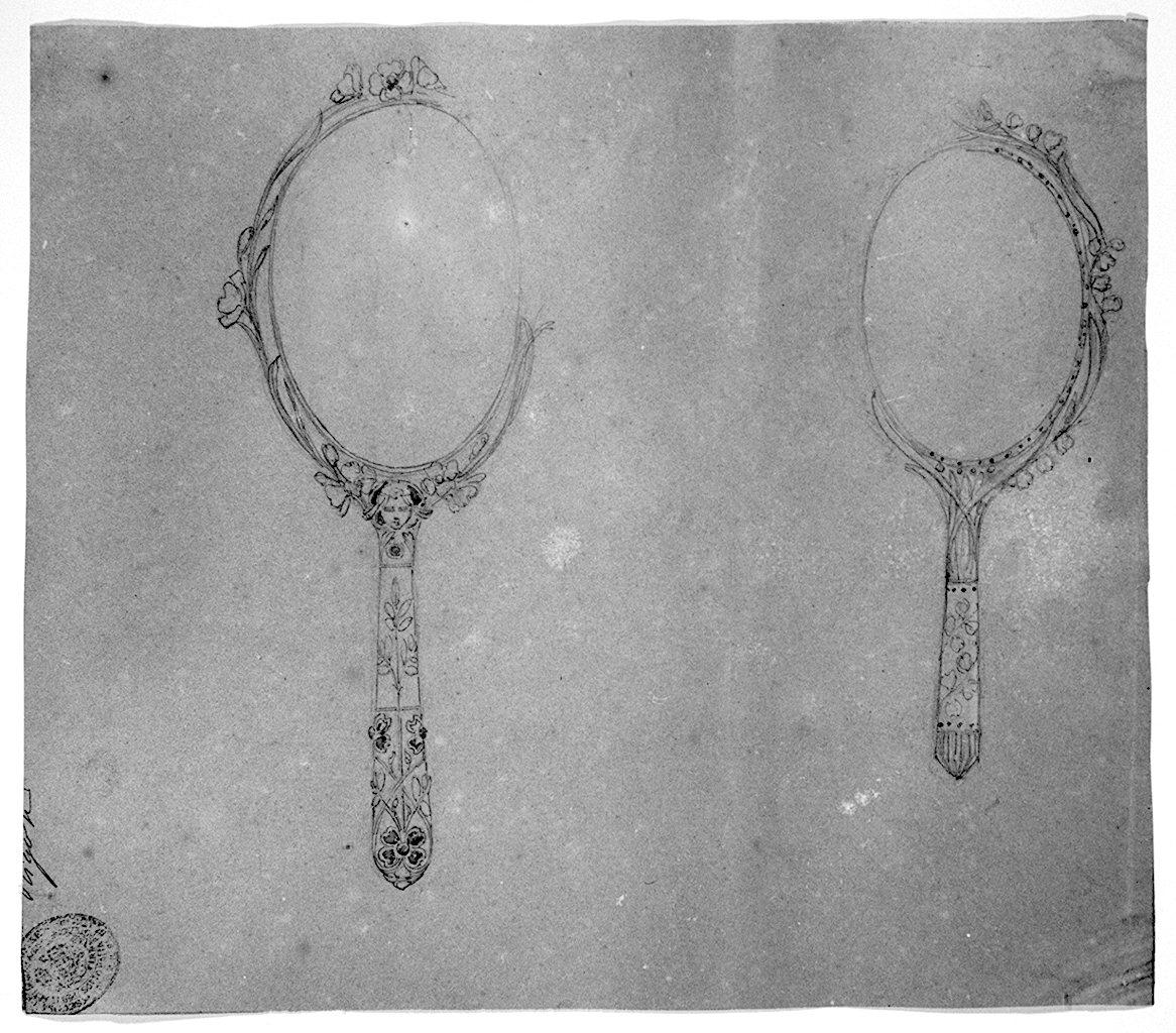specchio (disegno) di Rigoli Carlo (secc. XIX/ XX)
