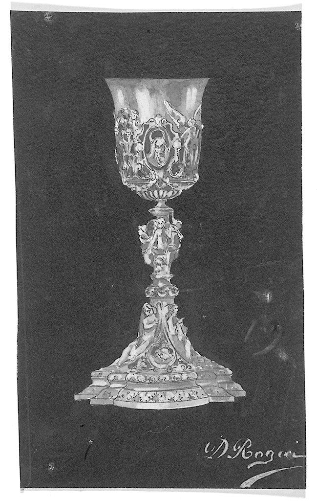 calice eucaristico (disegno) di Rogai Damiano (sec. XX)