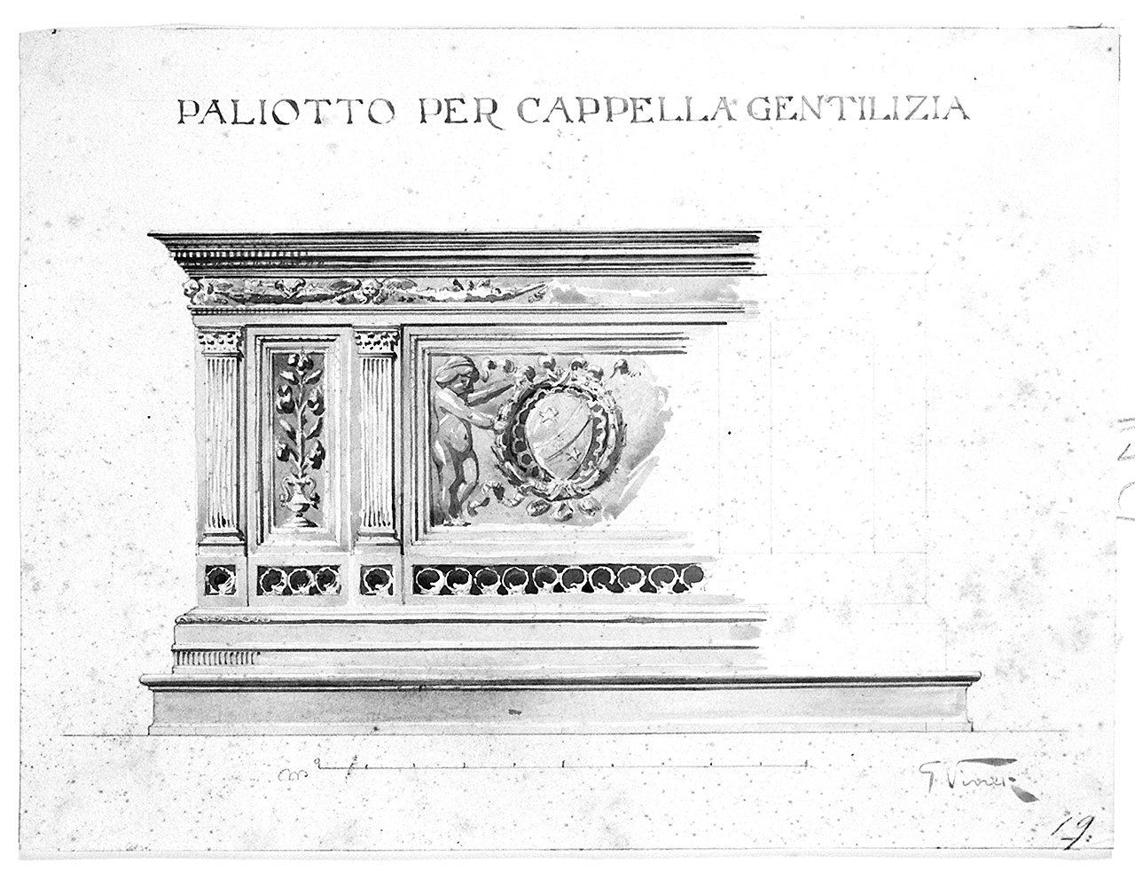 paliotto (disegno) di Viner Giuseppe (sec. XIX)