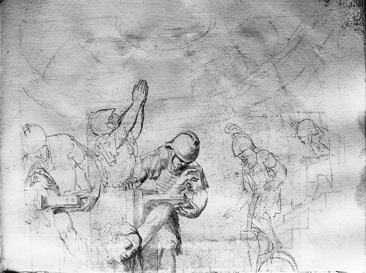 scena di tortura (disegno) - ambito pesciatino (sec. XVIII)