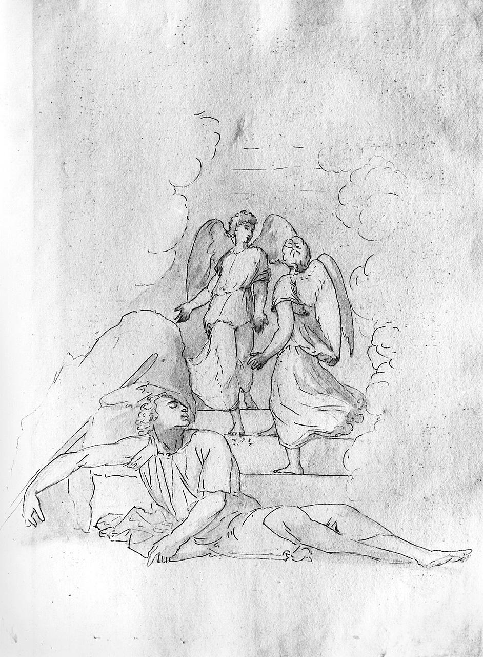 sogno di Giacobbe (disegno) di Carlini Alberico (sec. XVIII)