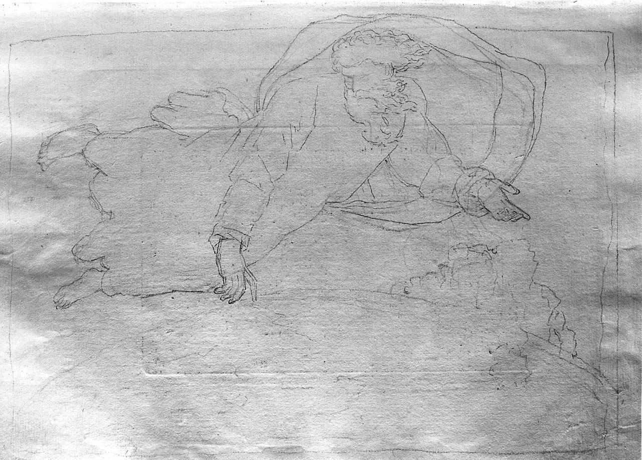 separazione delle acque (disegno) di Carlini Alberico (sec. XVIII)