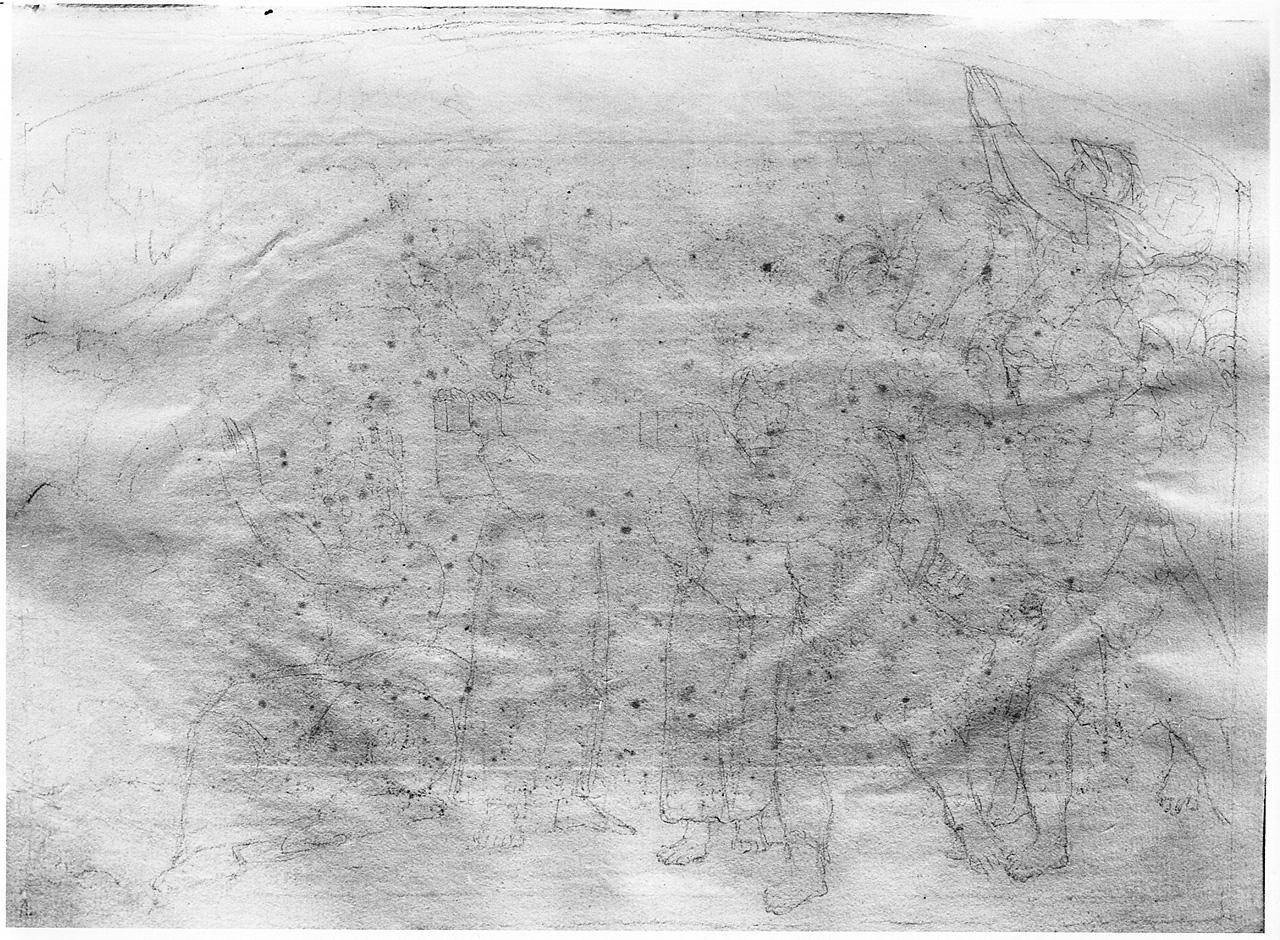 Giosuè entra nella terra promessa (disegno) di Carlini Alberico (sec. XVIII)