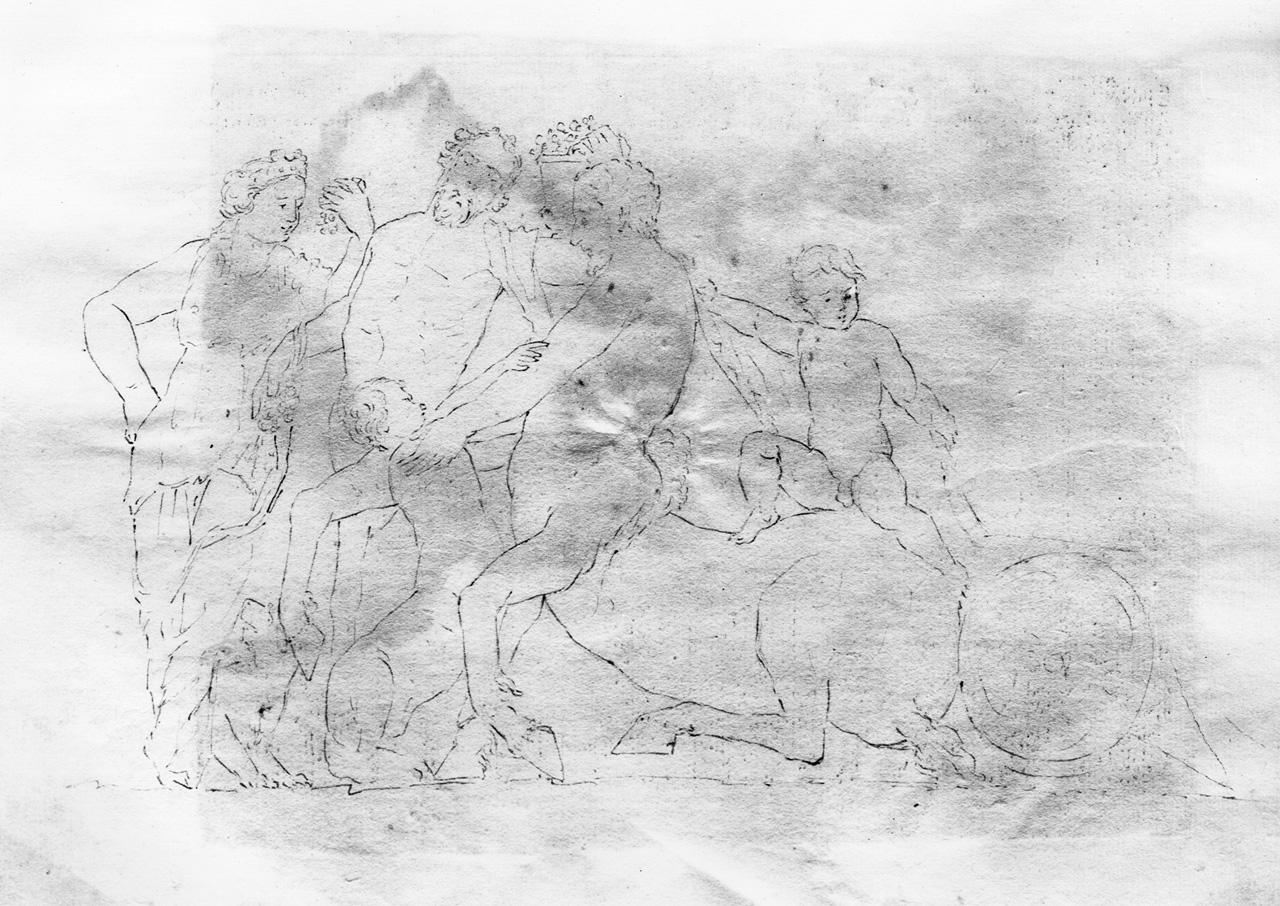 famiglia di Centauri (disegno) di Carlini Alberico (sec. XVIII)