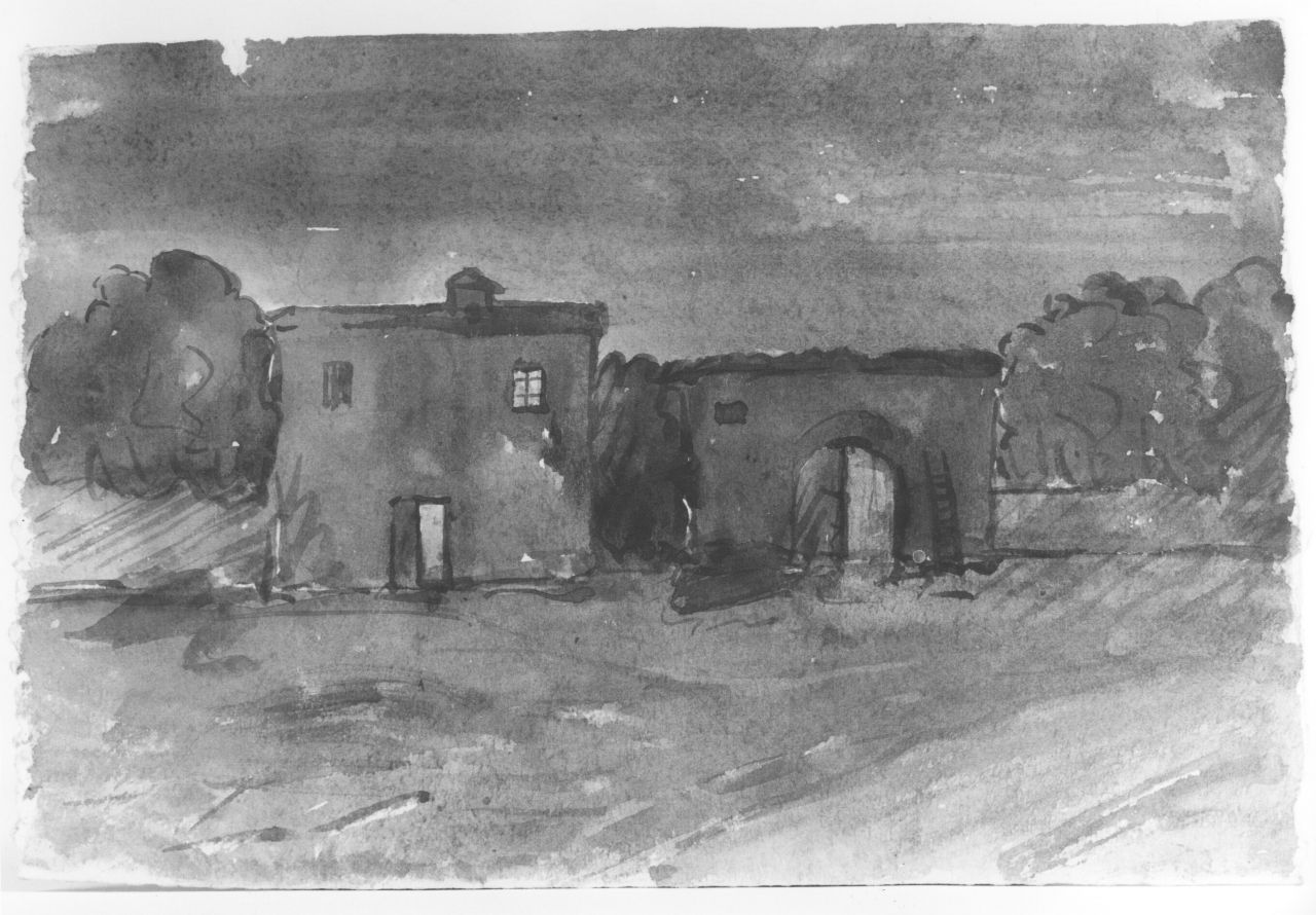 paesaggi (disegno) - ambito toscano (prima metà sec. XX)