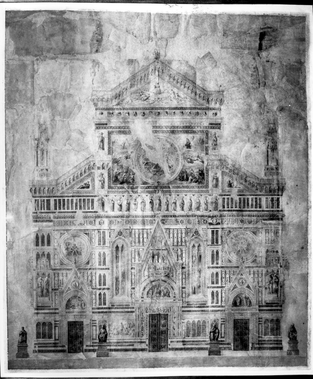 progetto per la facciata di Santa Maria del Fiore (disegno) di Martelli Giuseppe (sec. XIX)