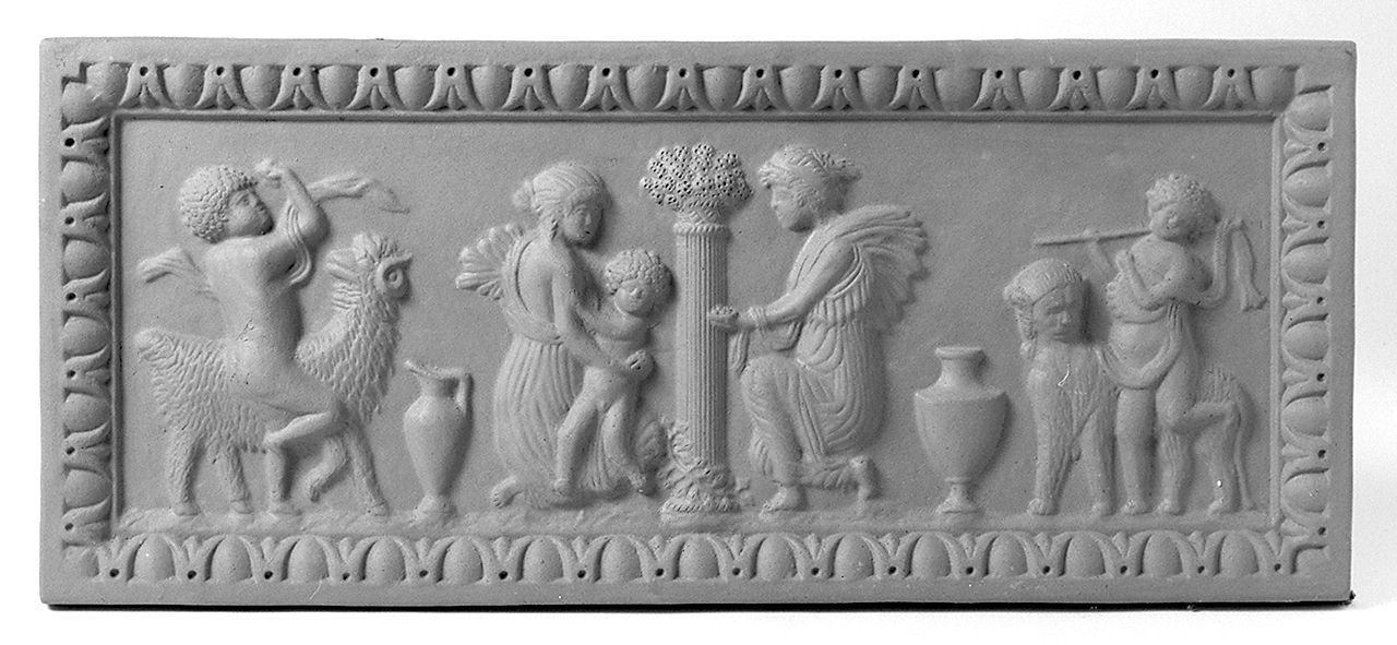 scena di ambientazione classica (rilievo) - produzione di petroio (v) (1950 post)