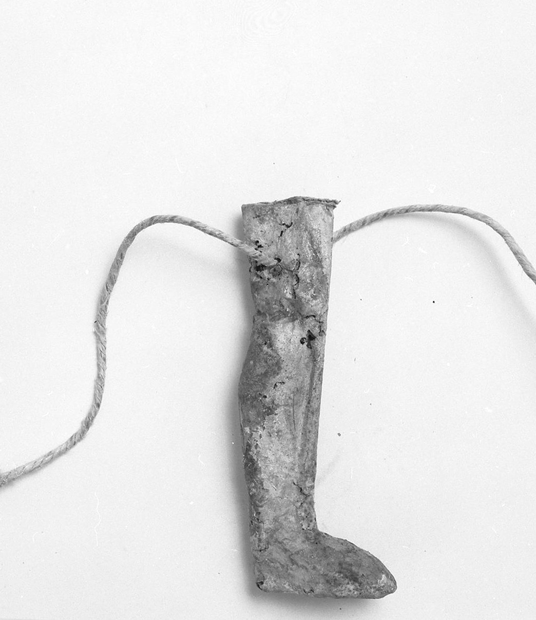 gamba (ex voto antropomorfo) - valdelsano (secc. XVI/ XIX)