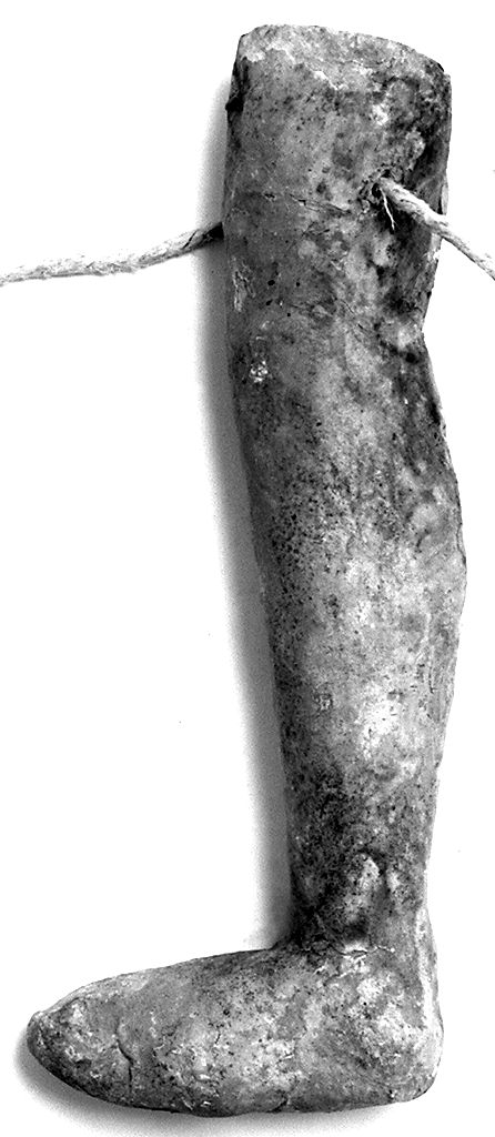 gamba (ex voto antropomorfo) - valdelsano (secc. XVI/ XIX)