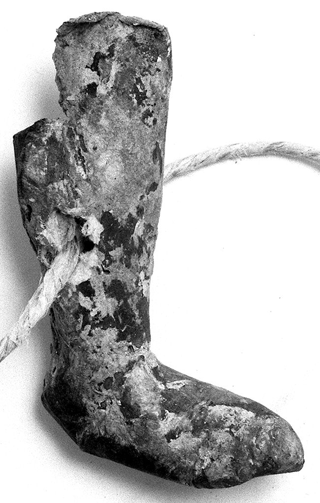 gamba (ex voto antropomorfo) - valdelsano (secc. XVI/ XIX)