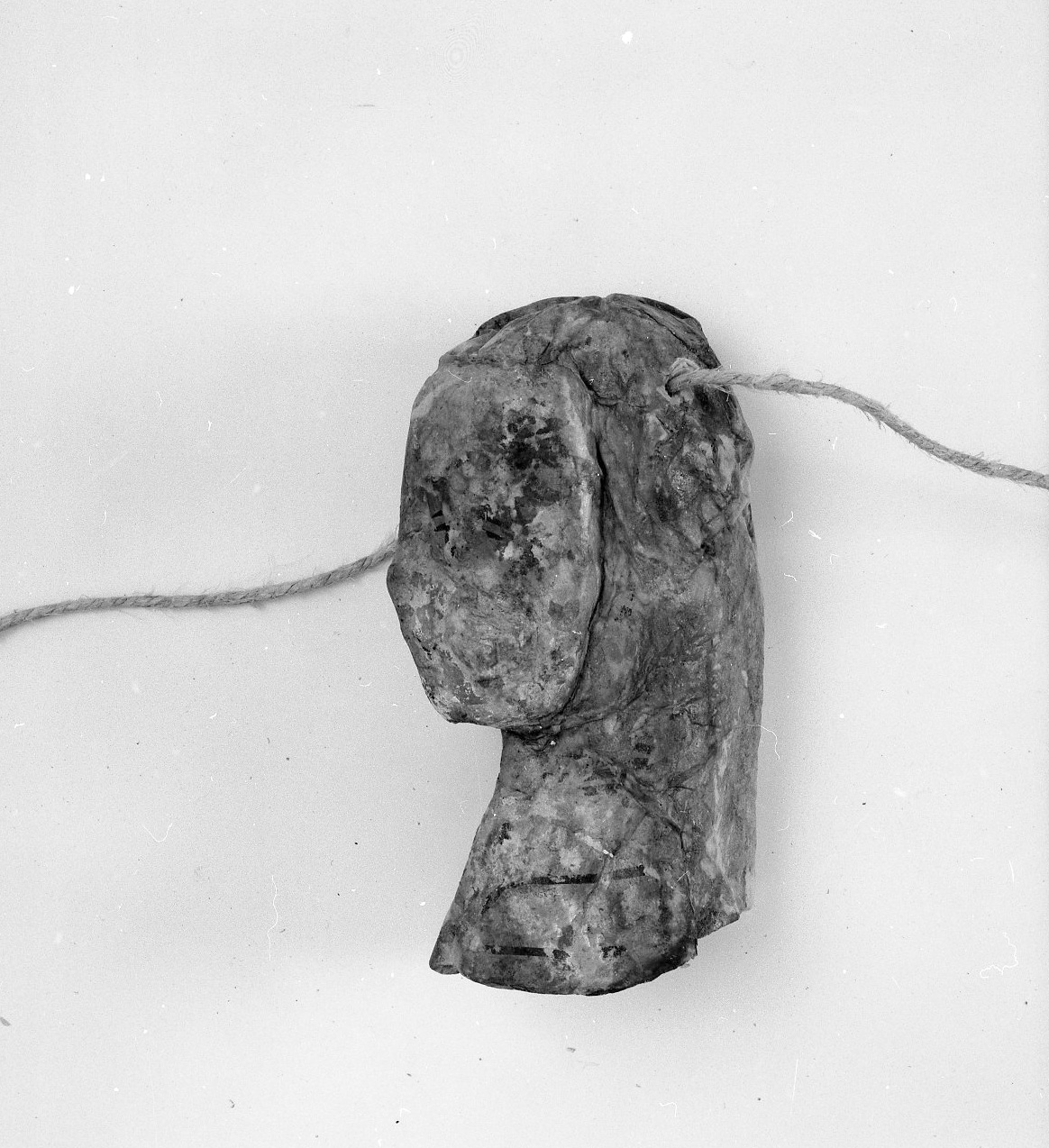 testa umana (ex voto antropomorfo) - valdelsano (secc. XVI/ XIX)