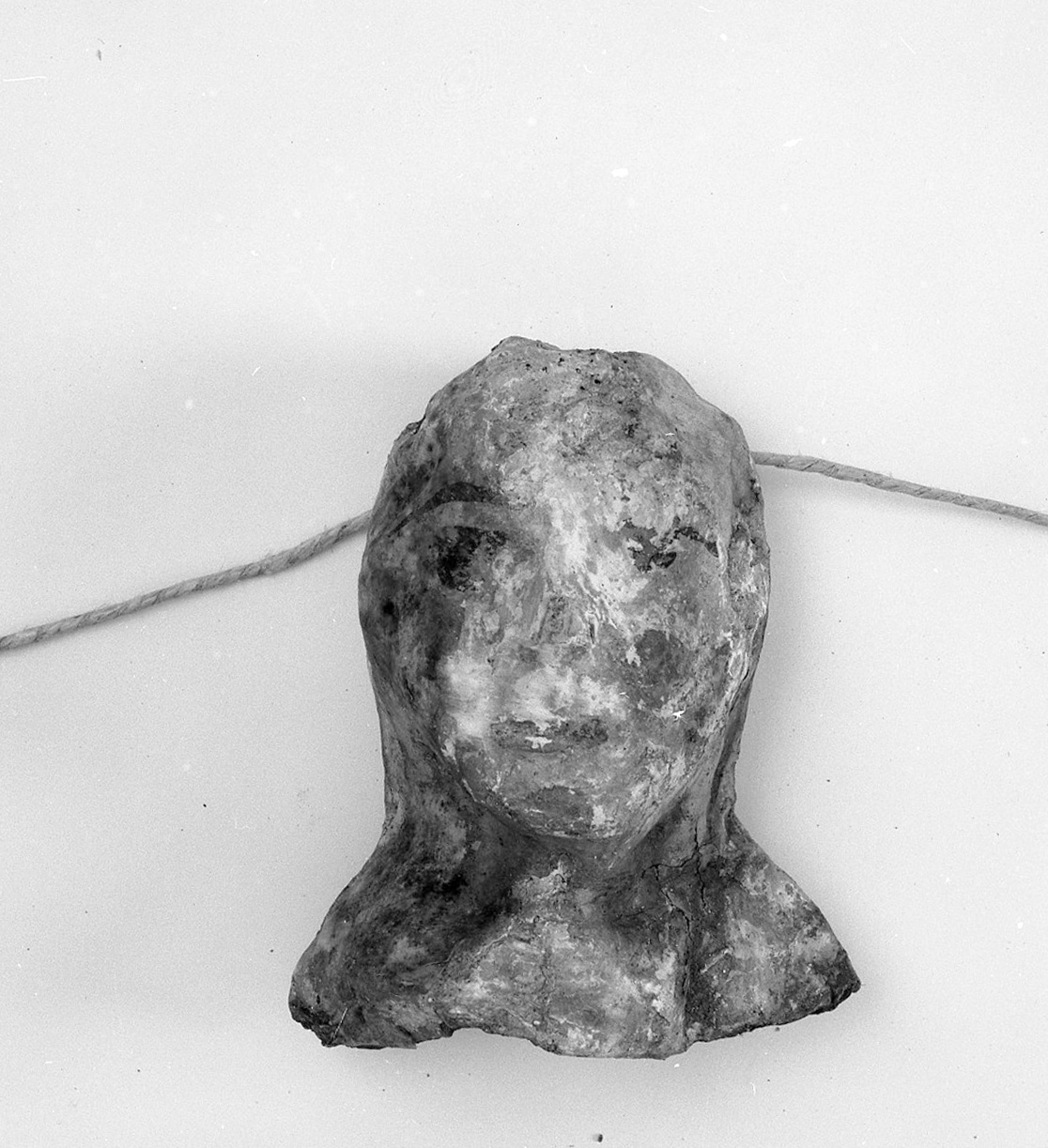 testa di donna (ex voto antropomorfo) - valdelsano (secc. XVI/ XIX)