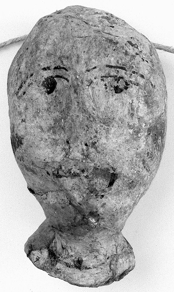 testa maschile (ex voto antropomorfo) - valdelsano (secc. XVI/ XIX)