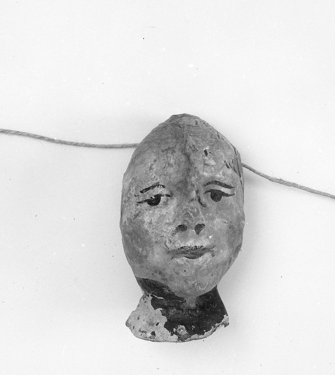 testa maschile (ex voto antropomorfo) - valdelsano (secc. XVI/ XIX)